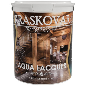 Лак-антисептик Kraskovar Aqua Lacquer для дерева и камня